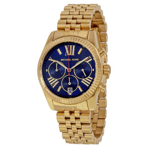 michael kors lexington blue tone watch|michael kors lexington watch women.